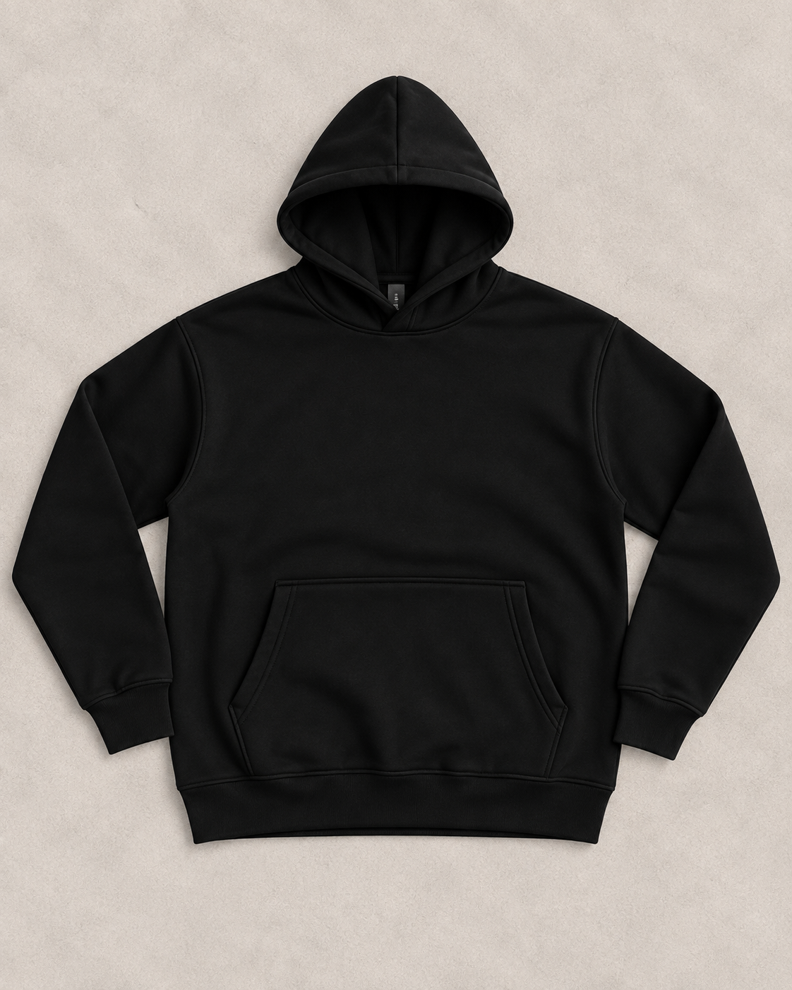 Hoodie Noir Minimaliste à Capuche – Style Premium