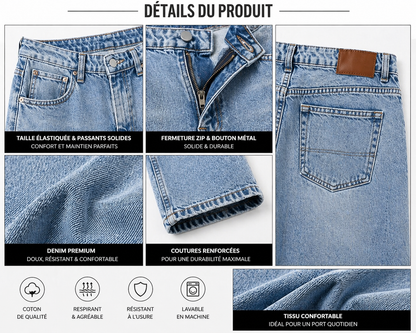 Jeans Baggy Bleu – Style Streetwear Moderne