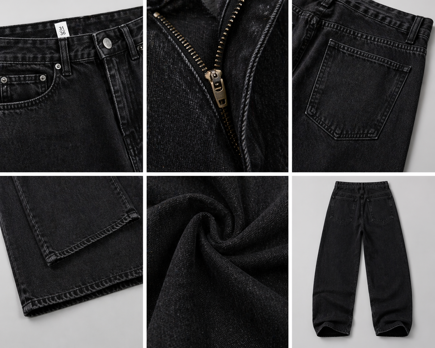 Jeans Baggy Noir – Coupe Oversize Streetwear