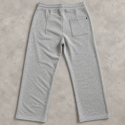 Pantalon Jogging Gris Chiné Coupe Droite – Confort & Style