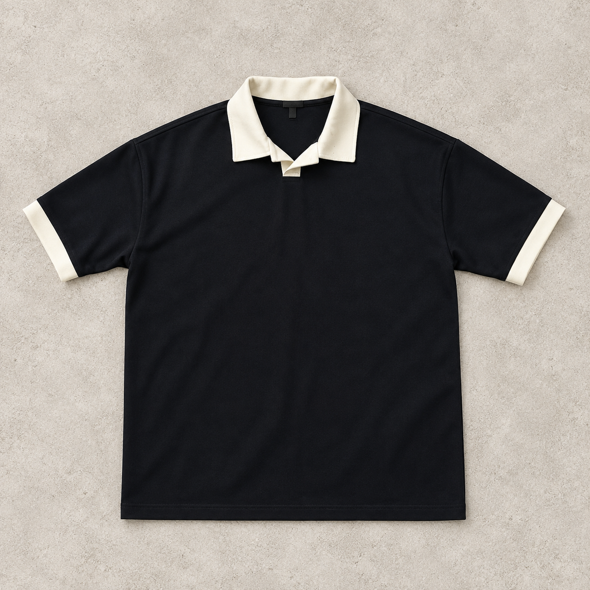 Polo Premium Noir & Blanc – Style Minimaliste