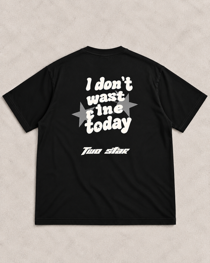 T-Shirt Noir Oversize à Imprimé Graphique – Style Streetwear Premium