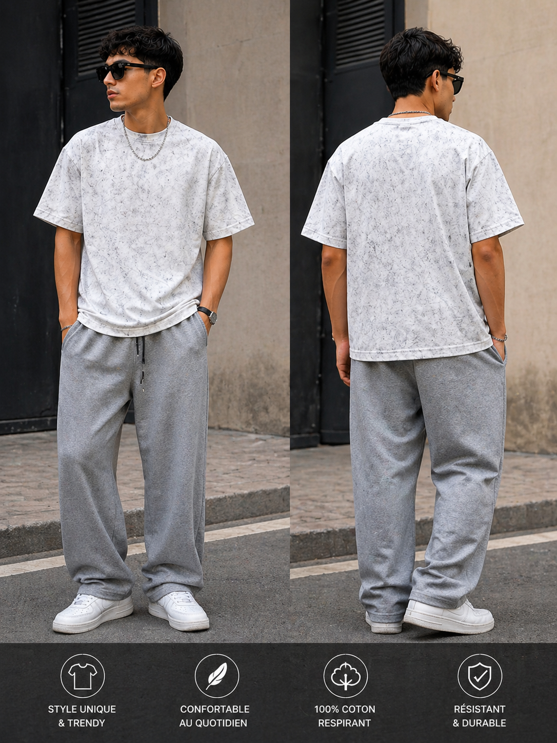 T-shirt Marble Wash – Style Moderne & Unique
