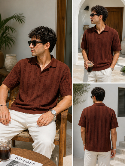 T-Shirt Premium Texturé – Style Élégant