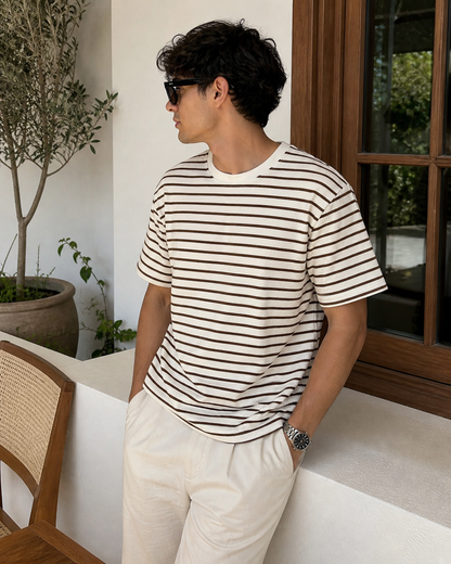 T-Shirt Rayé Premium – Style Moderne