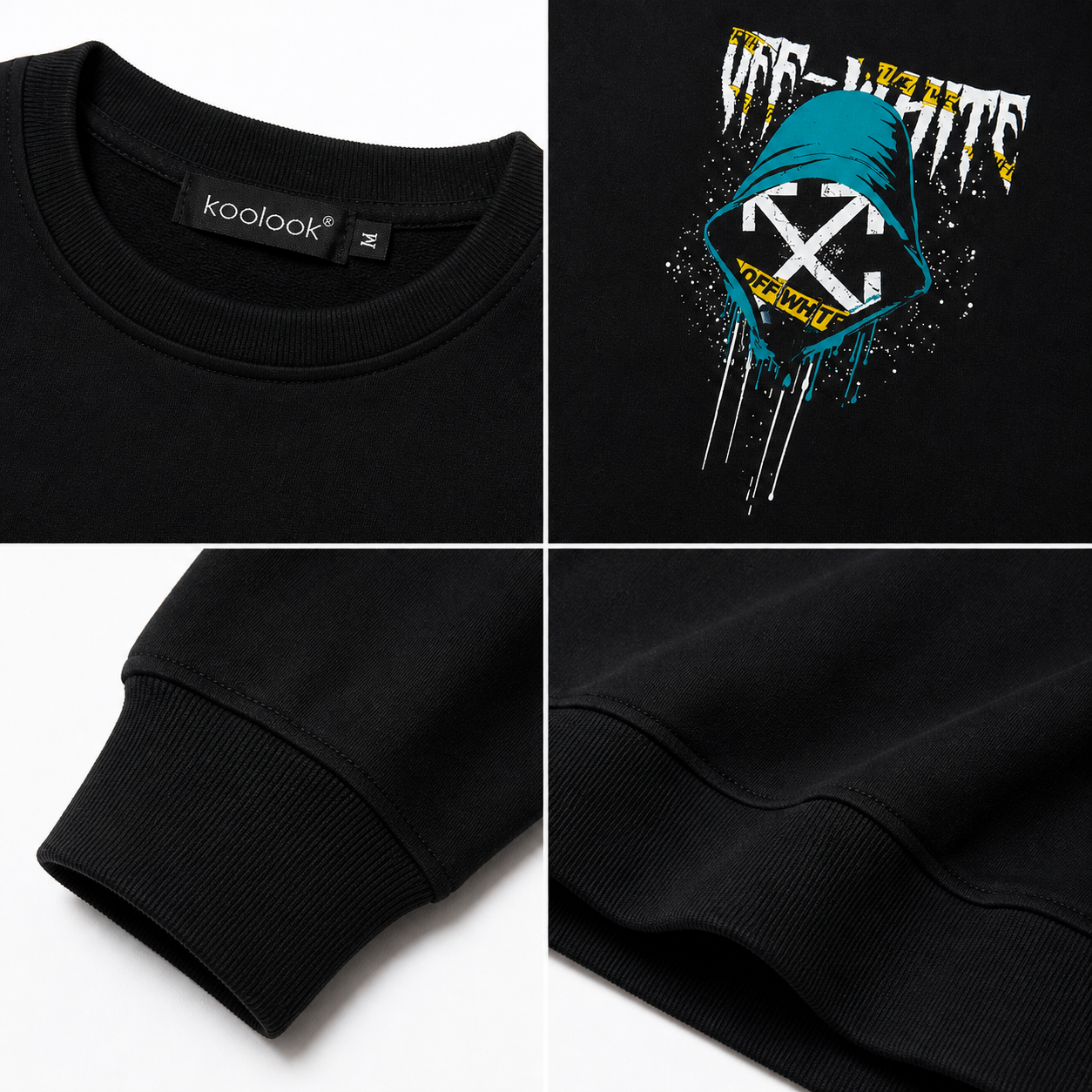 Sweat Noir Graphic Streetwear