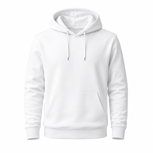 Hoodie Basic Premium Homme – Blanc