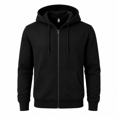 Hoodie Zip Premium Homme – Noir