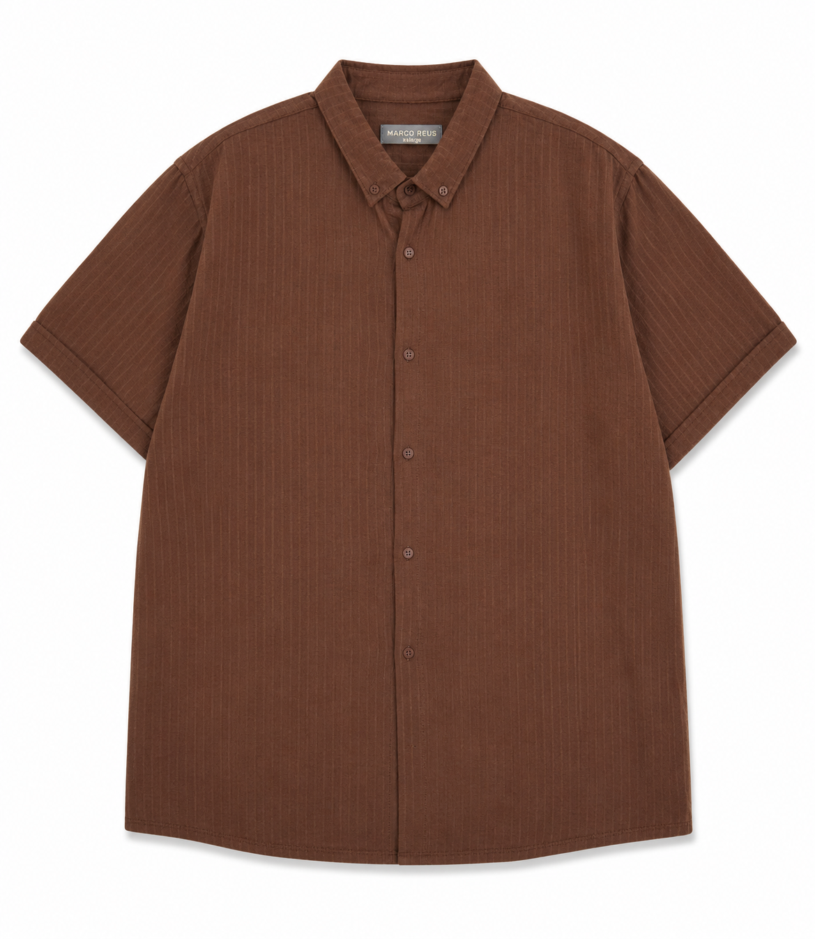 Chemise Premium Texturée Marron – Style Old Money Été