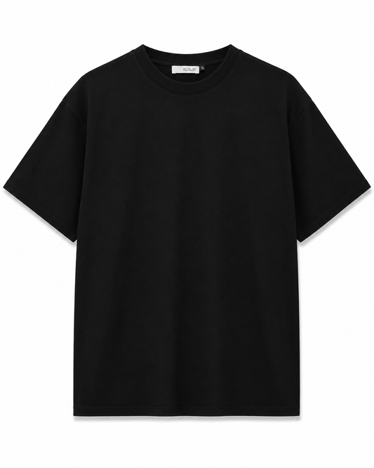 T-shirt Premium Noir Oversize – Essential Minimaliste