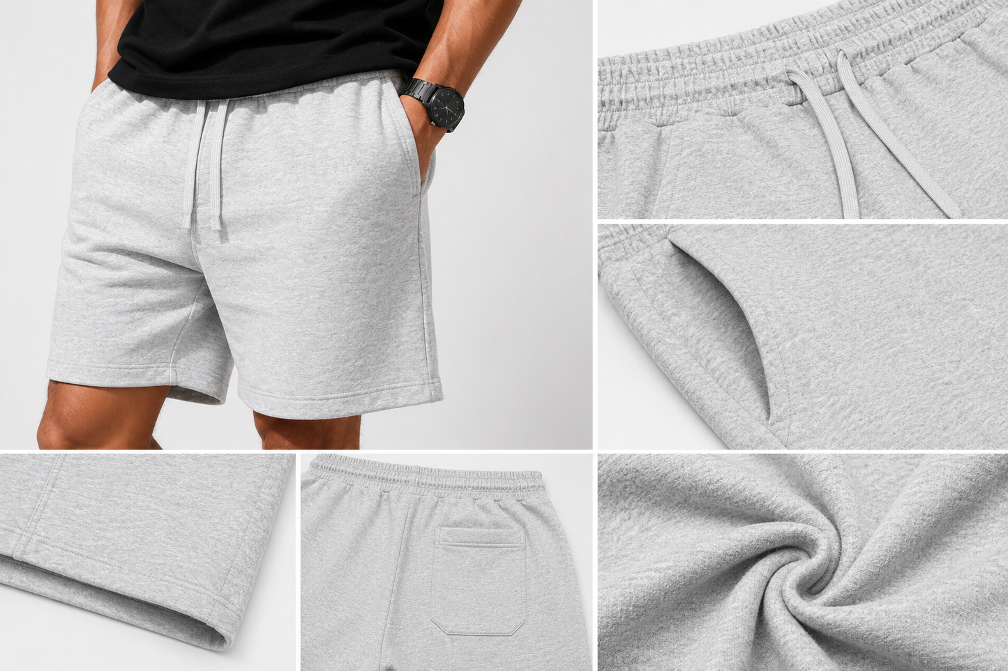 Short Premium Confort Gris