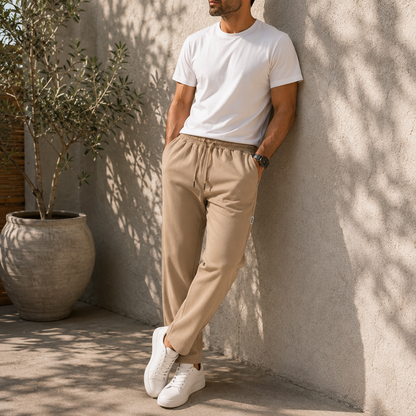 Pantalon Wide Leg Premium – Beige