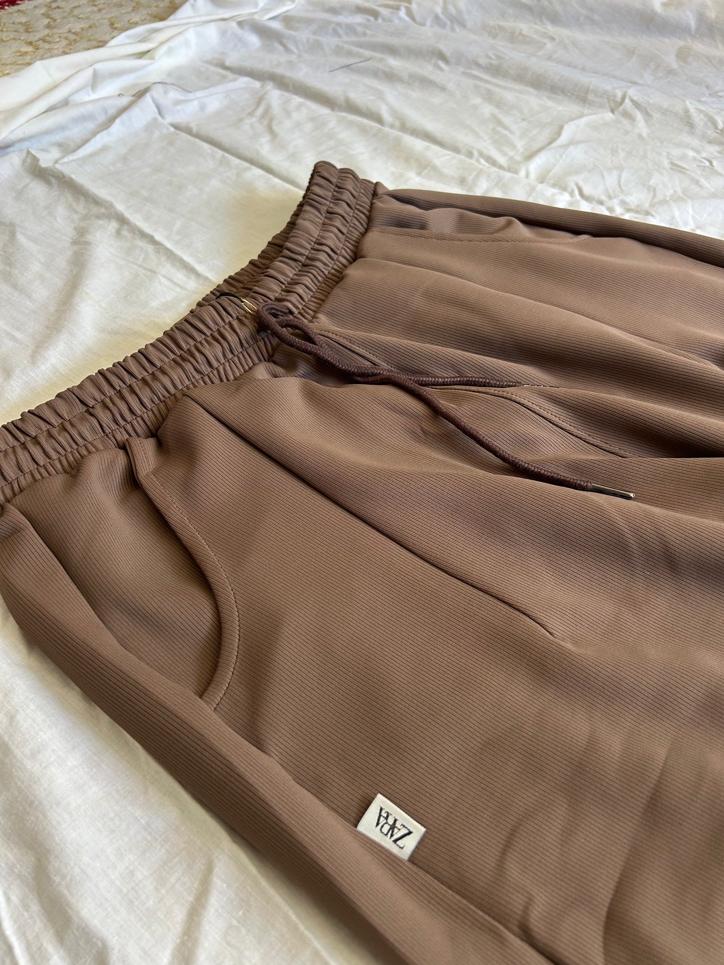 Pantalon Wide Leg Premium – Marron
