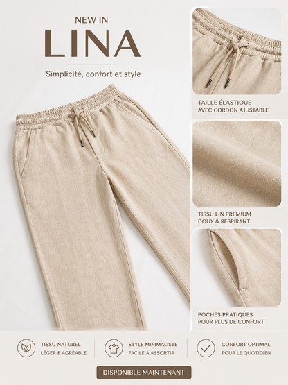 Pantalon Linen Premium Beige – Style Old Money