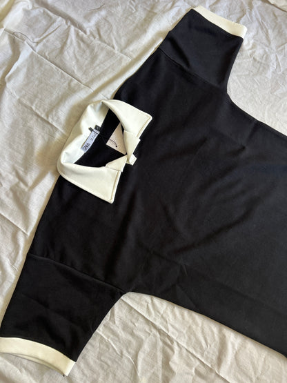 Polo Premium Noir & Blanc – Style Minimaliste Old Money