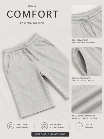 Short Premium Confort Gris