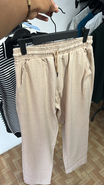 Pantalon Linen Premium Beige – Style Old Money