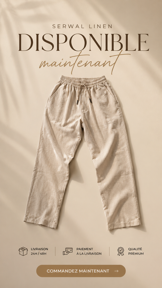 Pantalon Linen Premium Beige – Style Old Money